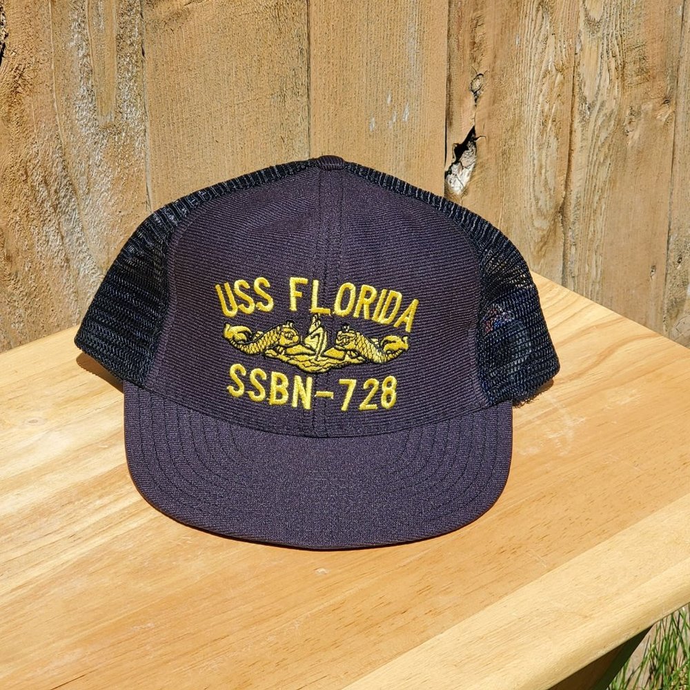 Vintage New USS FLORIDA SSBN-728 Snapback Hat USA